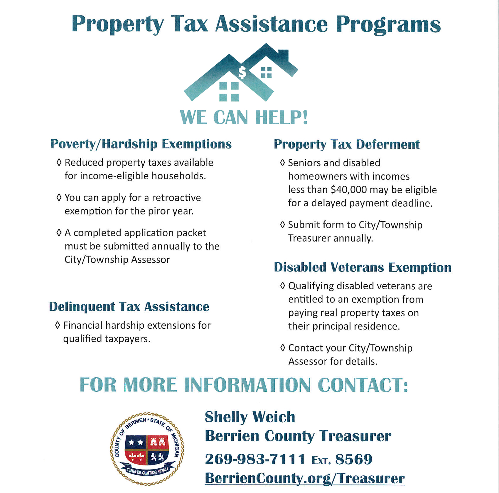 Berrien County Treasurer Visit Buchanan Michigan