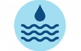 illustration of blue water drop