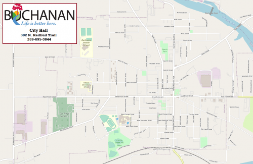 Map of Buchanan MI