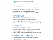 July Construction Timeline Update