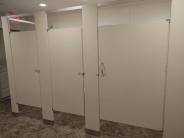 Spacious and clean restrooms