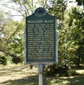 Moccasin Bluff Historic Marker