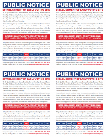 Public Notice Early Voting Site