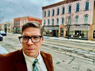 Selfie of Richard Murphy in downtown Buchanan