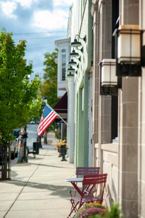 Downtown Buchanan in the summer