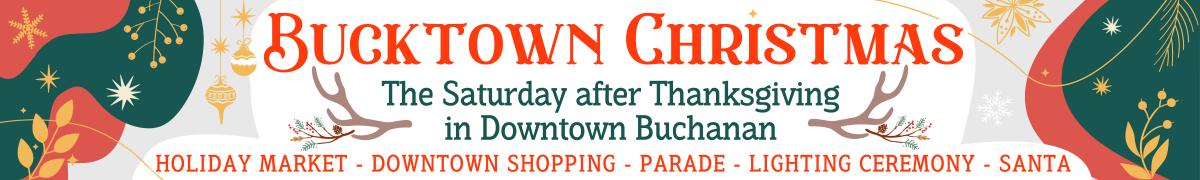 Bucktown Christmas Banner