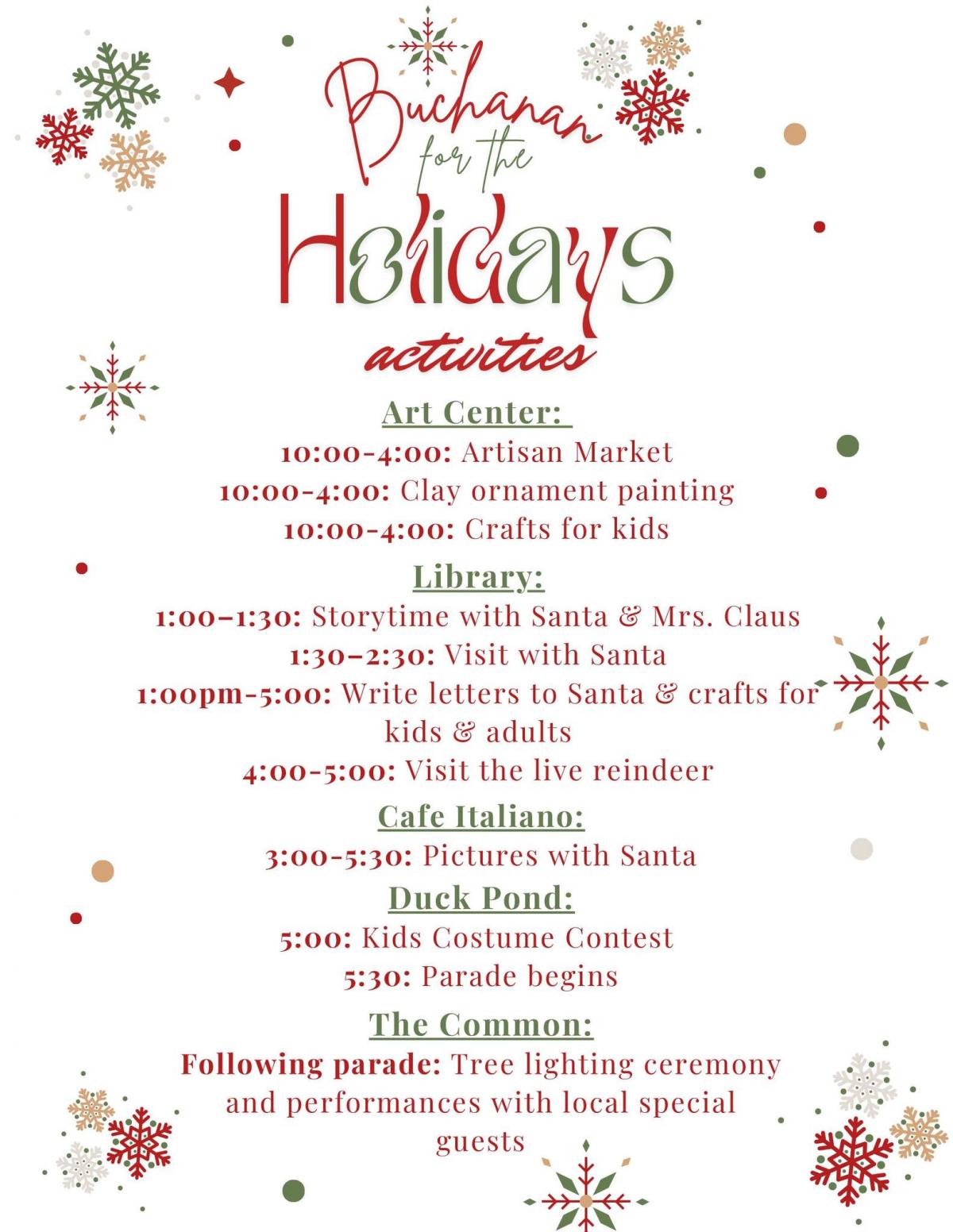 Buchanan for the Holidays