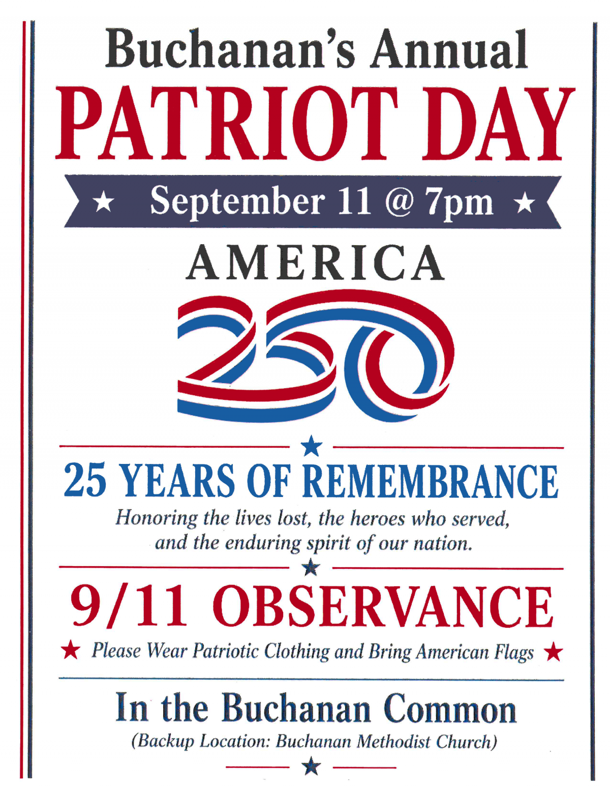 Patriot Day Flyer