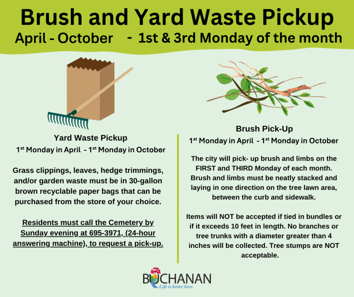 yard and brush waste pickup